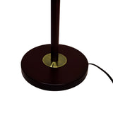 Floor Lamp for Living Room, Modern Standing Lamp with Hanging Drum Shade, Thickened Tall Pole Lamp for Office with Pull Chain and Floor Switch (Bronze)