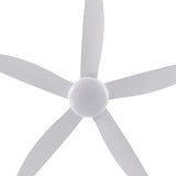 Kopolom Indoor Ceiling Fan Light Fixtures - White Remote LED 56 Ceiling Fans for Bedroom,Living Room,Dining Room Including Motor,5-Blades,Remote Switch